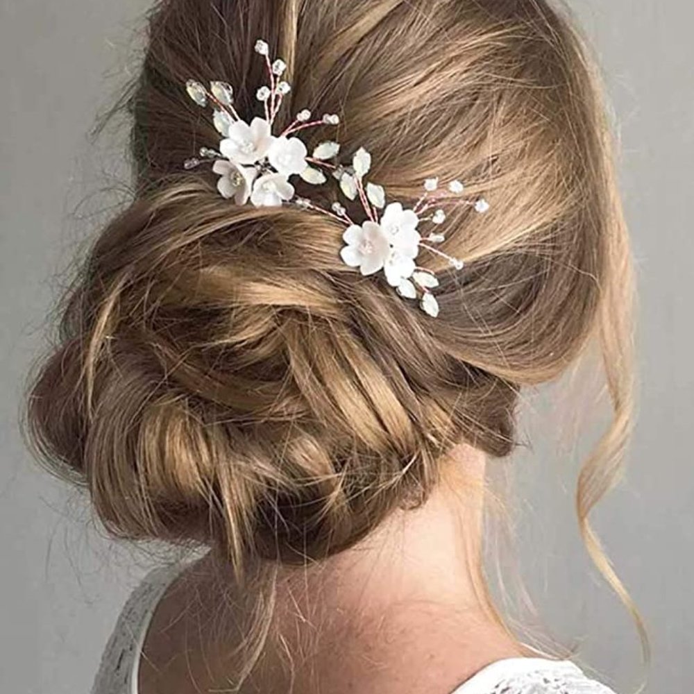 2 pairs bridal hair pins (4 pins in total)